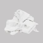 Recycled White Knit 100  Cotton Cleaning Rags 50 Lbs  Box 18x18 Multipurpose Use