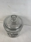 Vintage Hans Jurgen Pickles Glass Pickle Jar  Boars Head Logo  With Lid 