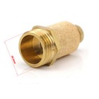3pcs Sinter Bronze Pneumatic Muffler Silencer Air Flow Speed Control 1 2  Valve