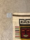 Vtg Native American Style Navajo Aztec Thin Rug Hand Woven Textile Wall Hanging 