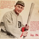 1927 Ty Cobb Baseball Magazine Cover Only Detroit Tigers Team 1920s Hof Vtg Rare