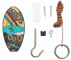 Tiki Toss Hook And Ring Toss Game - Short Board Flowerchild Surfing Hippie Gift
