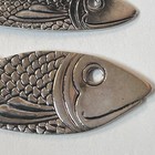 Antique Simon Brothers  925 Sterling Silver Fish Bodkin  Ribbon Puller Lot Of 3