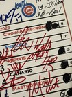Pete Crow-armstrong Pca    walk Off Hr      Iowa Cubs 8 15 23 Gu Lineup Card Auto
