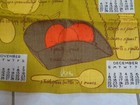 Vintage Vera Neumann Linen Calendar Kitchen Tea Towel 1974 Hanging Kitchen