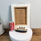 Vintage Maritime   titanic  Hinged Box Souvenir   First Class Menu Reproduction