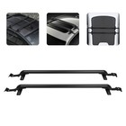 2pcs Universal Roof Rack With 2 Keys Adjustable Aluminum Car Top Roof Rack Cross