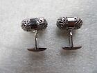 Vintage Filigree Ball Silver Cufflinks In New Condition