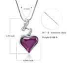 Heart Urn Necklace For Human Heart Cremation Necklace Stainless Steel Jewelry