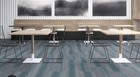 Shaw 18   x36    Gray Silver Aqua Carpet Tile Tiles Case 45 Sq Ft Ecoworx Pvc Free