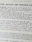 Original 1896 Railroad Report New York Ontario   Western Railway Oswego Cornwall