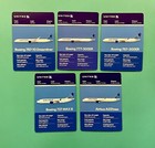 2024 United Airlines Fleet Collectors Cards 5 Total