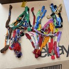 Vintage Embroidery Lot Floss Metal Hoop Needle Book Vogart 1953 Book Box