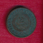 1864 Two Cent Piece   nicely Circulated   Free Shipping  