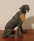 Turtle King Giovanni Collection Black Lab Alabaster European Style Dog Statue