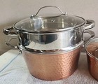 Gotham Steel Hammered Copper 7-piece Cookware Pan Set