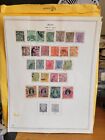 India British Stamps On Pege  lot  200         Stamps Used 1800 s-1900 s 