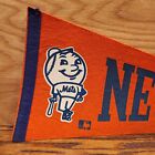 Rare Vintage Mlb New York Mets Pennant Full Size Felt Flag Baseball 60s 70s