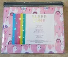 Sleep Zone Twin Sheet Set Kids 3pc Girls Pink Llamas Floral New