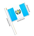 25pack Small Guatemala Flag Handheld Mini Guatemalan Flag On Stick 5x8 Inch