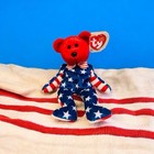 Vintage Retired Ty Beanie Buddy And Baby Duo-liberty And Libearty-mwmt