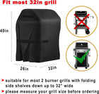 Grill Cover 32 Inch Waterproof Heavy Duty Bbq Outdoor All Weather For Weber