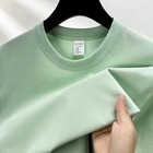Men 100  Cotton Shirt Short Sleeve O-neck Casual Loose Summer Plus Size Top Tee