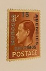 Morocco Agencies Mnh Og Stamp 1936 Ed Viii Surcharged 15c
