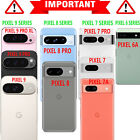 For Google Pixel 9 Pro Xl 8a 7 6 Pro Case Phone Cover Shockproof  tempered Glass