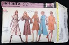 Vtg 1970s Mccall 2513 Mod Dress Scarf Coat Ensemble Sewing Pattern 10 32 Bust