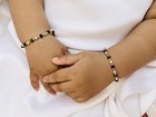 Baby Bracelet Crystal Nazariya Brass Bangle For Kids New Born Baby Girls   Boys