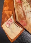 Brilliant Vintage Hand Painted 40s Wide Tie Silk Great Color As Is Bowling Lane