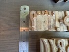 24 Lot Large 2 5  Letterpress Wood Type Block Lot Ampersand Punctuation Uninked