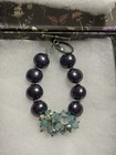 Genuine Tahitian Pearl Bracelet With Gemstone Beads