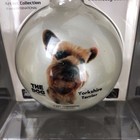 Artist Collection The Dog Yorkshire Terrier Yorkie Glass Christmas Ornament Dog