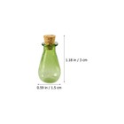 7 Pcs Stained Glass Bottle Wishing Bottles Hanging Pendants Drifting
