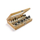 Irwin 15 Pc Router Bit Set W  Wooden Storage Case 1901048 New Sealed