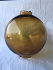 Clean Dark Rich Amber Lightning Rod Ball Garden Collection Display Patio Home