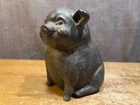 Vintage Cast Iron Pig Door Stop Weight Figure Sculpture