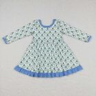 Cute Toddler Baby Girls Holiday Christmas Dress Long Sleeve Candy Cane