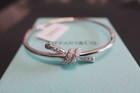 New tliffany co knot Bangle 18k White Gold Diamond