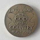 1919 - 1969 American Legion 50th Anniversary Commemorative Medal 39 33 G  999