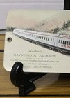 Vtg Union Pacific Rr M-10000 Streamliner Ink Blotter Redding Ca Insurance Agent