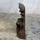 Hand Carved Wood Moose Figurine Sculpture Folk Art Wild Animal Wooden