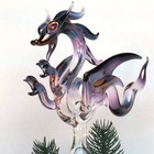 Dragon Christmas Tree Topper Blown Glass Ornament