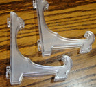 Plate Easel 6  Photo Picture Frame Stand Holder 2pc Plastic Pedestal Display 814