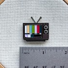 Retro Tv Enamel Needle Minder  Television Planner Magnet  Magnetic Lapel Pin