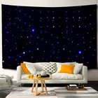 Led Star Stage Backdrop White   Blue Starlight Curtain Sky Background W remote