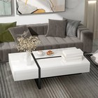 Rectangle Coffee Table Center Cocktail Table Side End Table For Living Room New