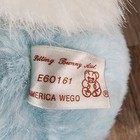 Vintage Fiesta Toy Sitting Blue   White Bunny Plush Toy Stuffed Animal 12 